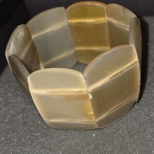 Natural Buffalo Horn Stretch Bracelet